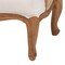 Bali & Pari Sylvestra Traditional Beige Fabric and Honey Oak Finished Wood Low Seat Accent Chair 238-13387-ZORO - alternate 6